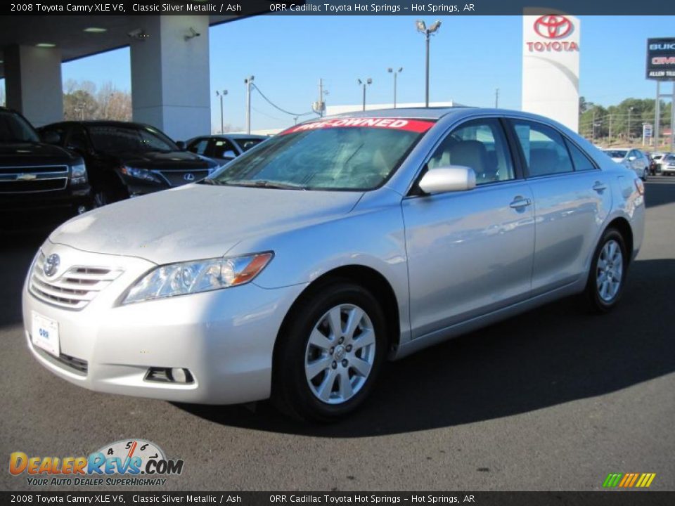 2008 Toyota Camry XLE V6 Classic Silver Metallic / Ash Photo #1