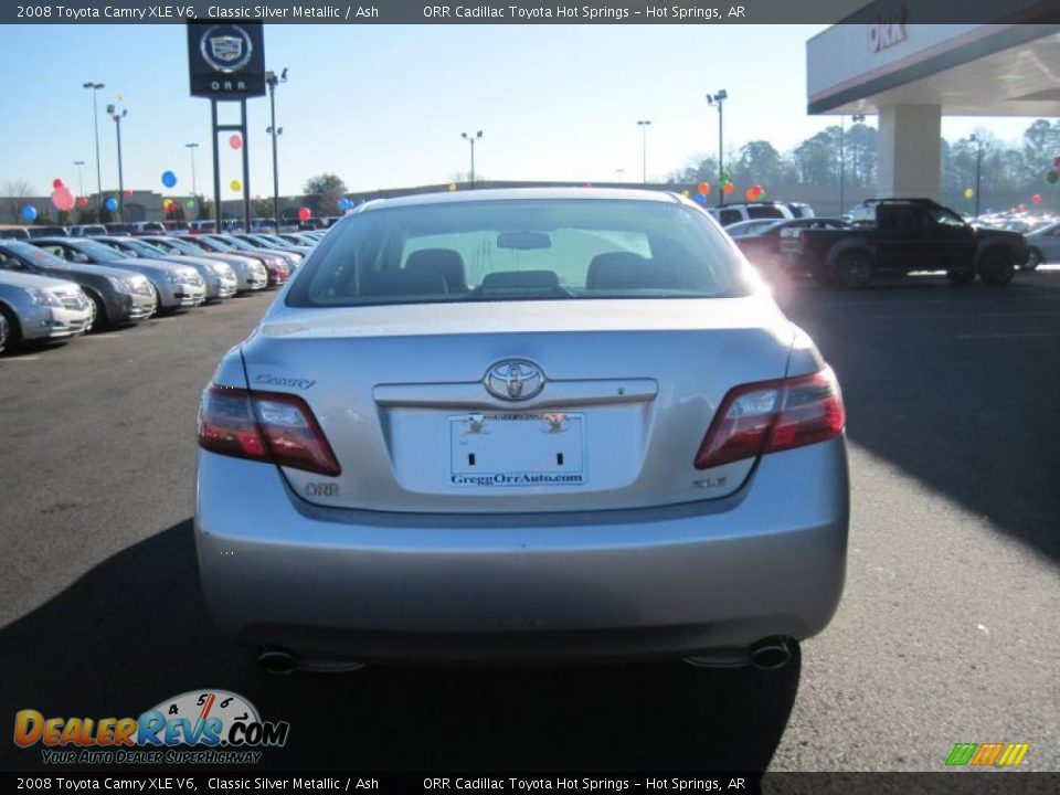 2008 Toyota Camry XLE V6 Classic Silver Metallic / Ash Photo #4