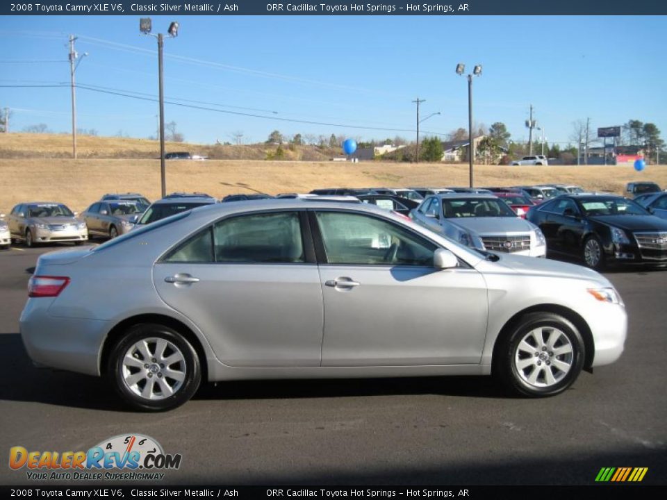 2008 Toyota Camry XLE V6 Classic Silver Metallic / Ash Photo #6