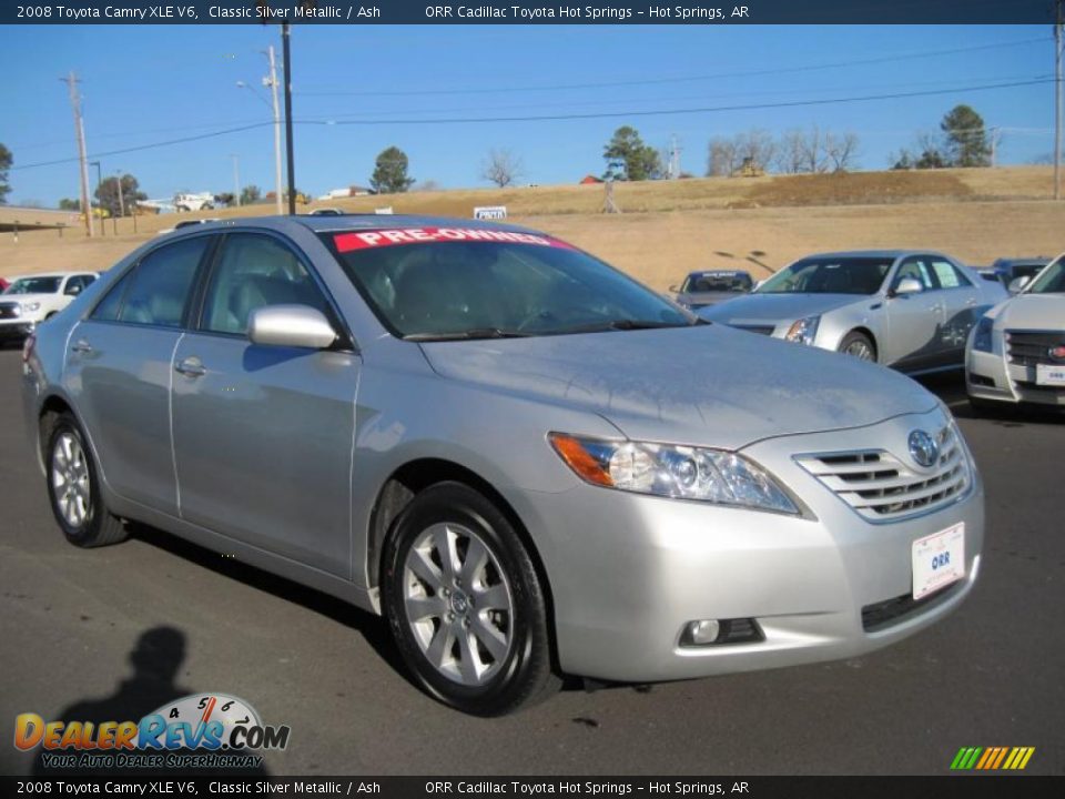 2008 Toyota Camry XLE V6 Classic Silver Metallic / Ash Photo #7