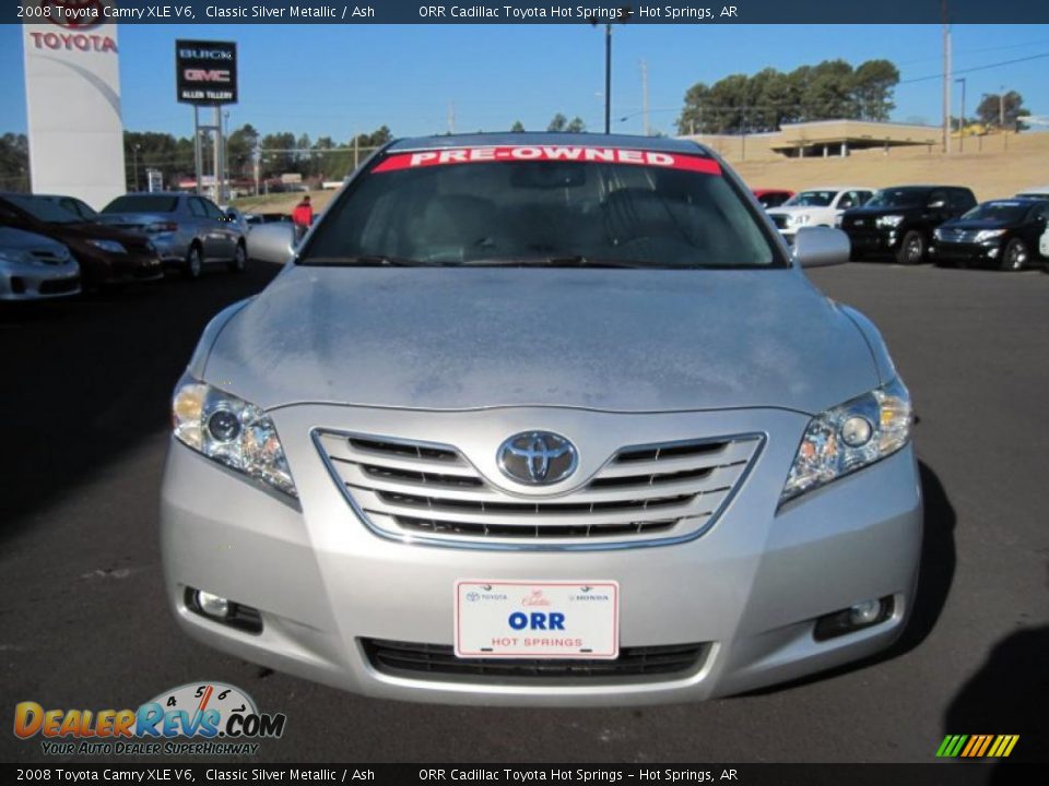2008 Toyota Camry XLE V6 Classic Silver Metallic / Ash Photo #8