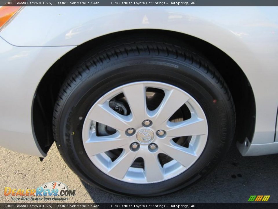 2008 Toyota Camry XLE V6 Classic Silver Metallic / Ash Photo #9