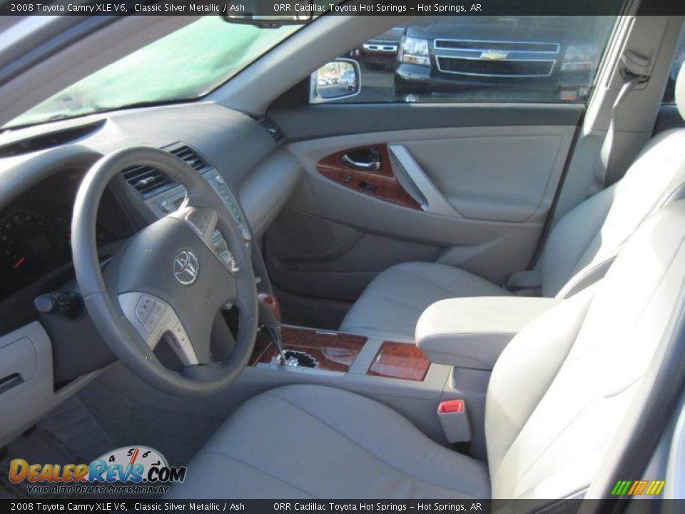 2008 Toyota Camry XLE V6 Classic Silver Metallic / Ash Photo #10