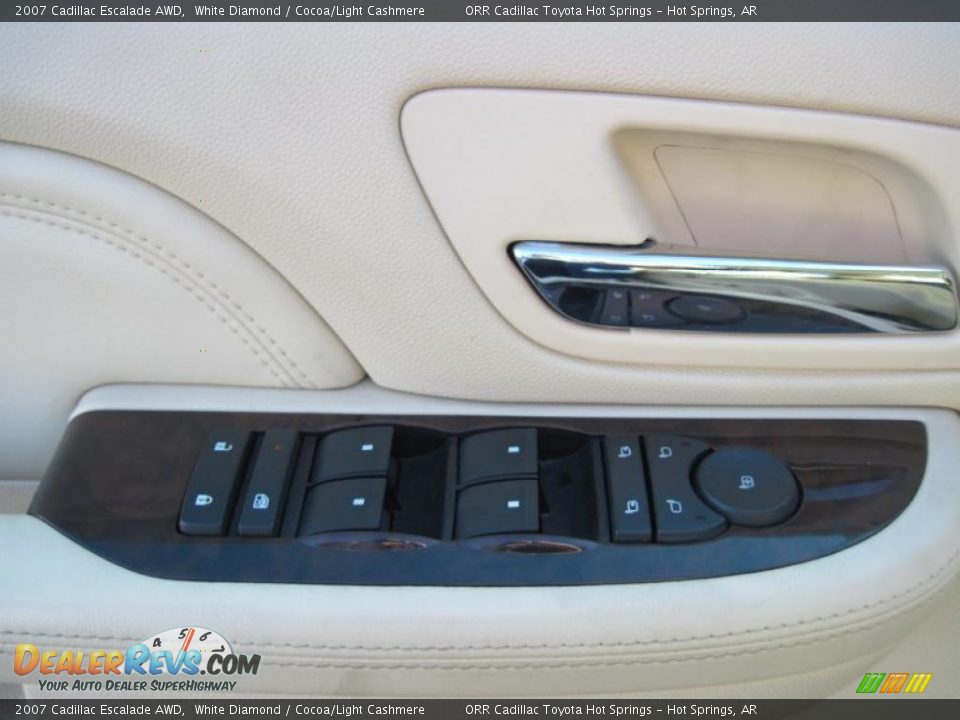 2007 Cadillac Escalade AWD White Diamond / Cocoa/Light Cashmere Photo #13