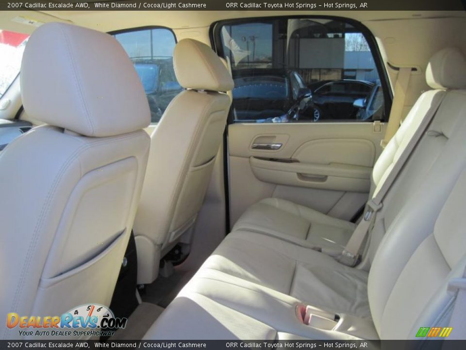 2007 Cadillac Escalade AWD White Diamond / Cocoa/Light Cashmere Photo #14