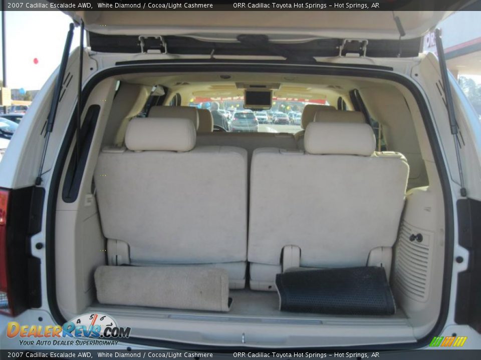 2007 Cadillac Escalade AWD White Diamond / Cocoa/Light Cashmere Photo #15