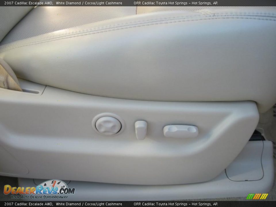 2007 Cadillac Escalade AWD White Diamond / Cocoa/Light Cashmere Photo #21