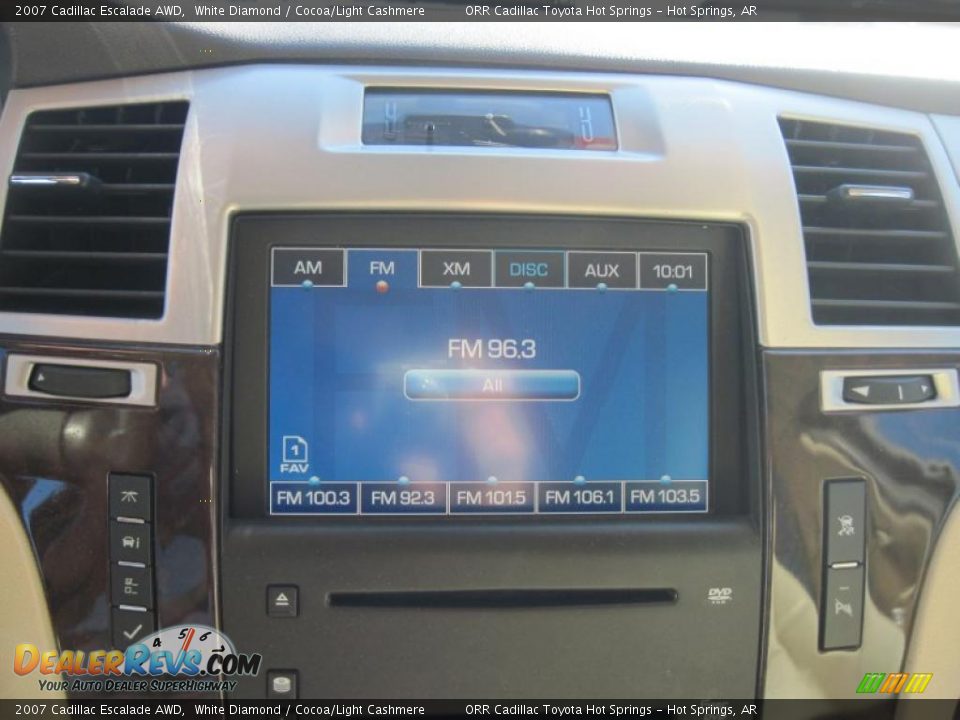 2007 Cadillac Escalade AWD White Diamond / Cocoa/Light Cashmere Photo #23