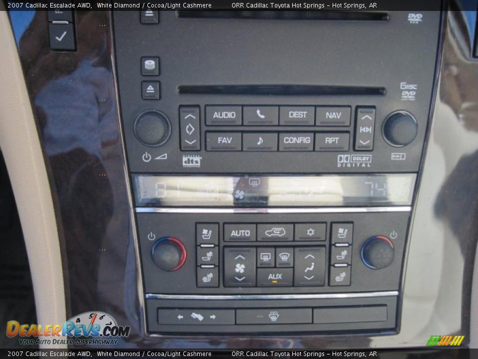 2007 Cadillac Escalade AWD White Diamond / Cocoa/Light Cashmere Photo #24