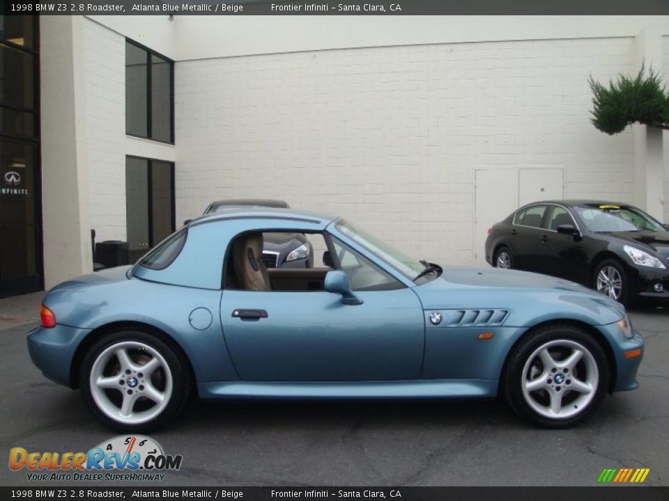 Atlanta Blue Metallic 1998 BMW Z3 2.8 Roadster Photo #7