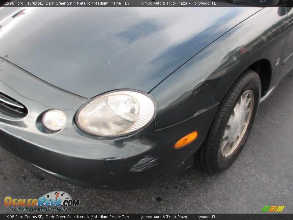 1998 Ford Taurus SE Dark Green Satin Metallic / Medium Prairie Tan Photo #4