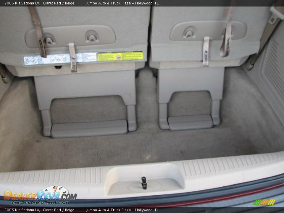 2006 Kia Sedona LX Claret Red / Beige Photo #12