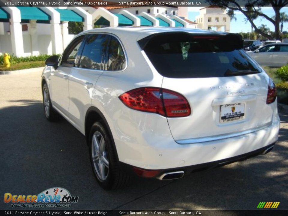 2011 Porsche Cayenne S Hybrid Sand White / Luxor Beige Photo #3