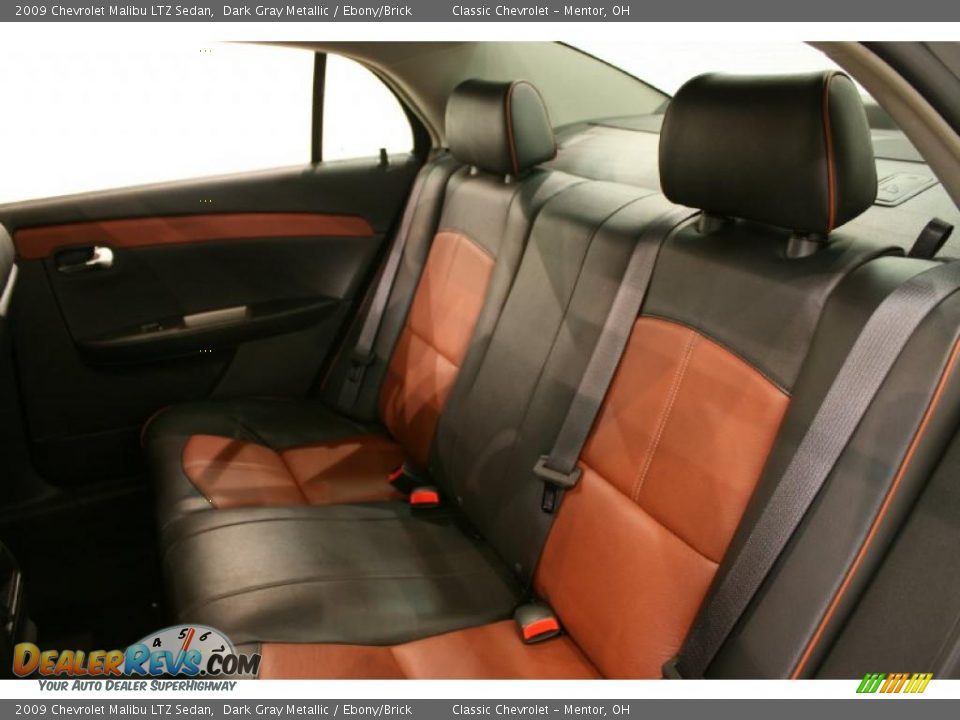 Ebony Brick Interior 2009 Chevrolet Malibu Ltz Sedan Photo