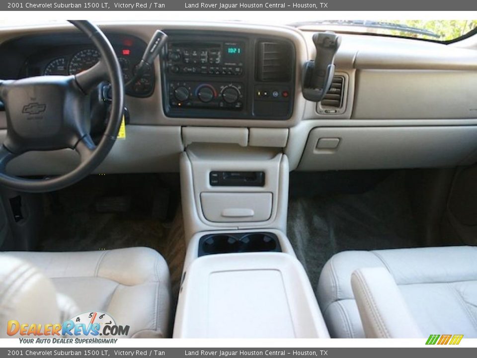 2001 Chevrolet Suburban 1500 LT Victory Red / Tan Photo #5