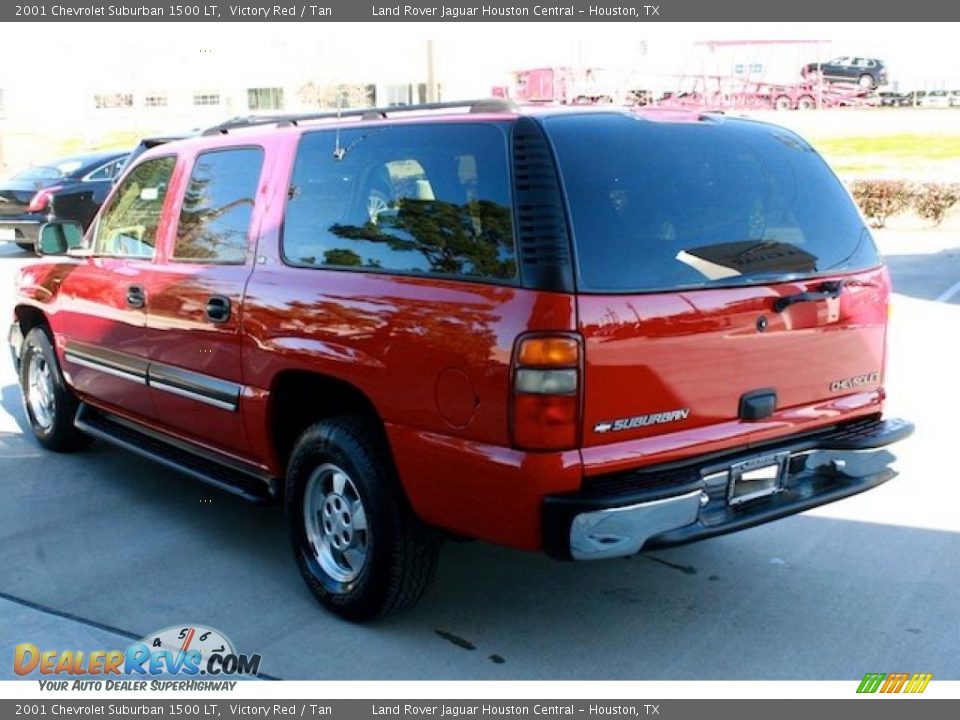 2001 Chevrolet Suburban 1500 LT Victory Red / Tan Photo #9