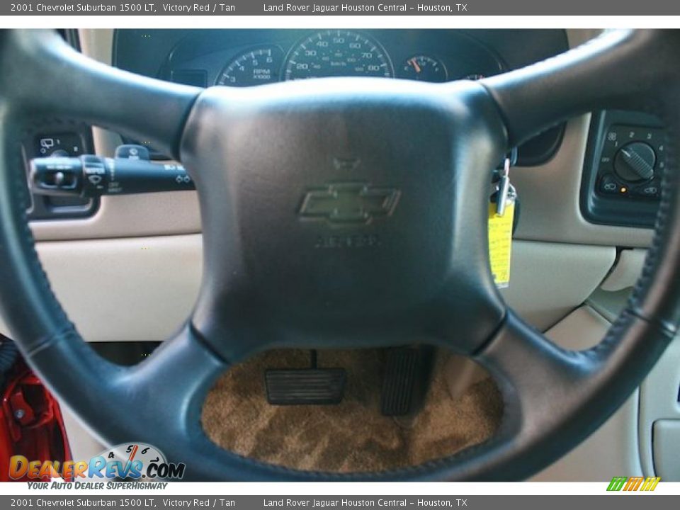 2001 Chevrolet Suburban 1500 LT Victory Red / Tan Photo #14