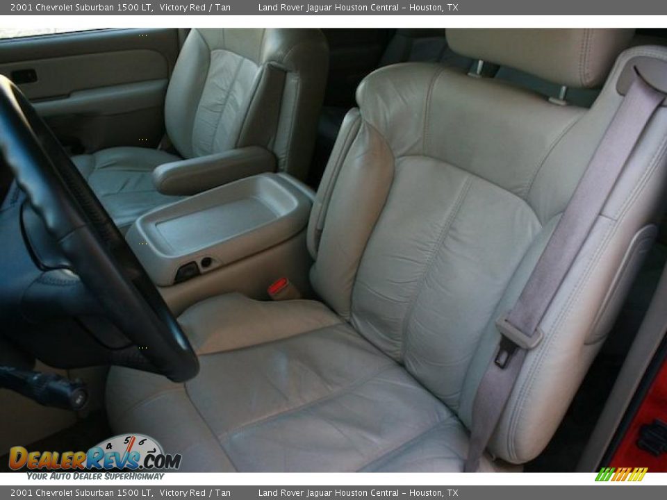 2001 Chevrolet Suburban 1500 LT Victory Red / Tan Photo #21