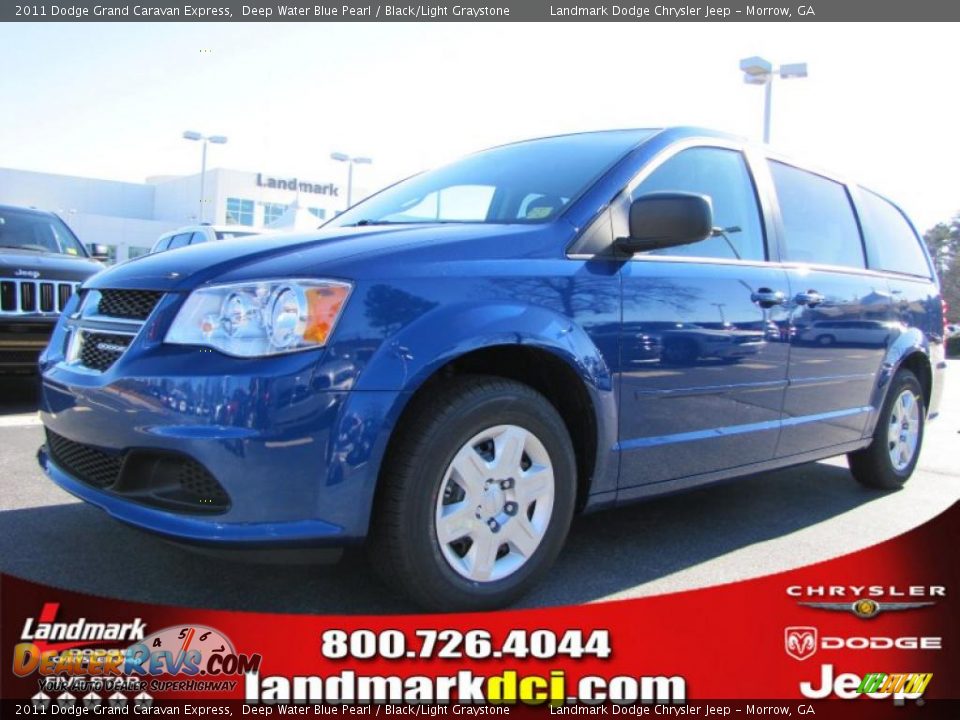 2011 Dodge Grand Caravan Express Deep Water Blue Pearl / Black/Light Graystone Photo #1