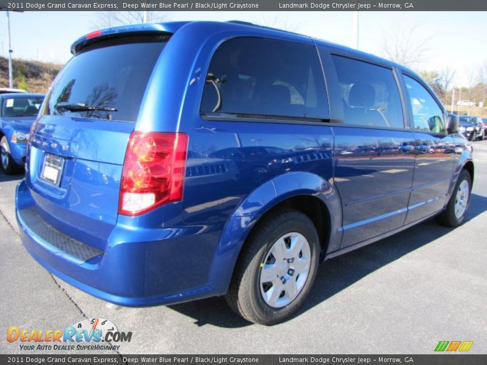 2011 Dodge Grand Caravan Express Deep Water Blue Pearl / Black/Light Graystone Photo #3