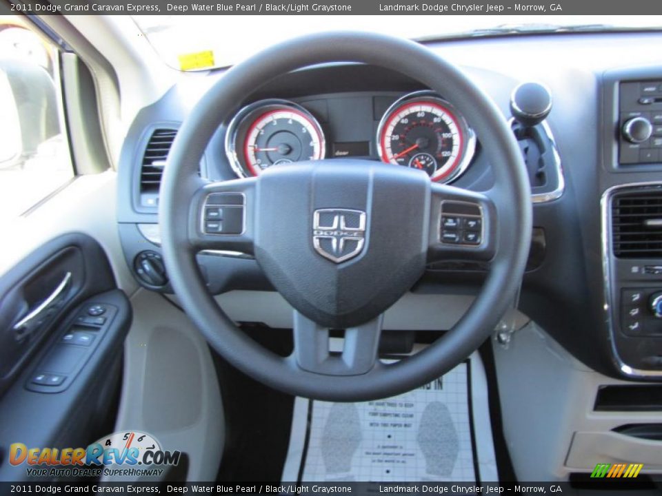 2011 Dodge Grand Caravan Express Deep Water Blue Pearl / Black/Light Graystone Photo #11