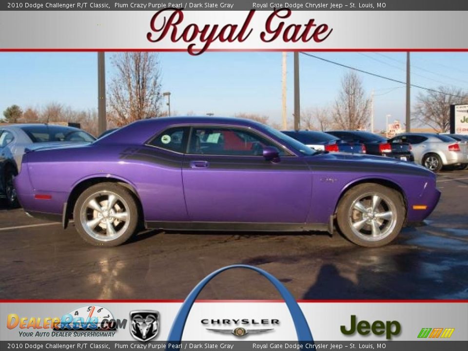 2010 Dodge Challenger R/T Classic Plum Crazy Purple Pearl / Dark Slate Gray Photo #1