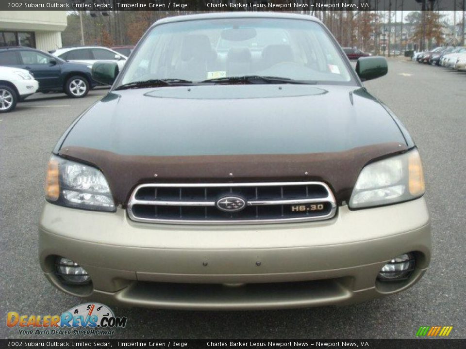 2002 Subaru Outback Limited Sedan Timberline Green / Beige Photo #8