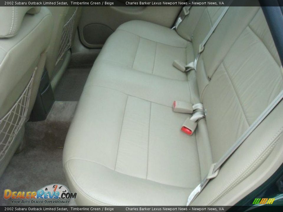 2002 Subaru Outback Limited Sedan Timberline Green / Beige Photo #10