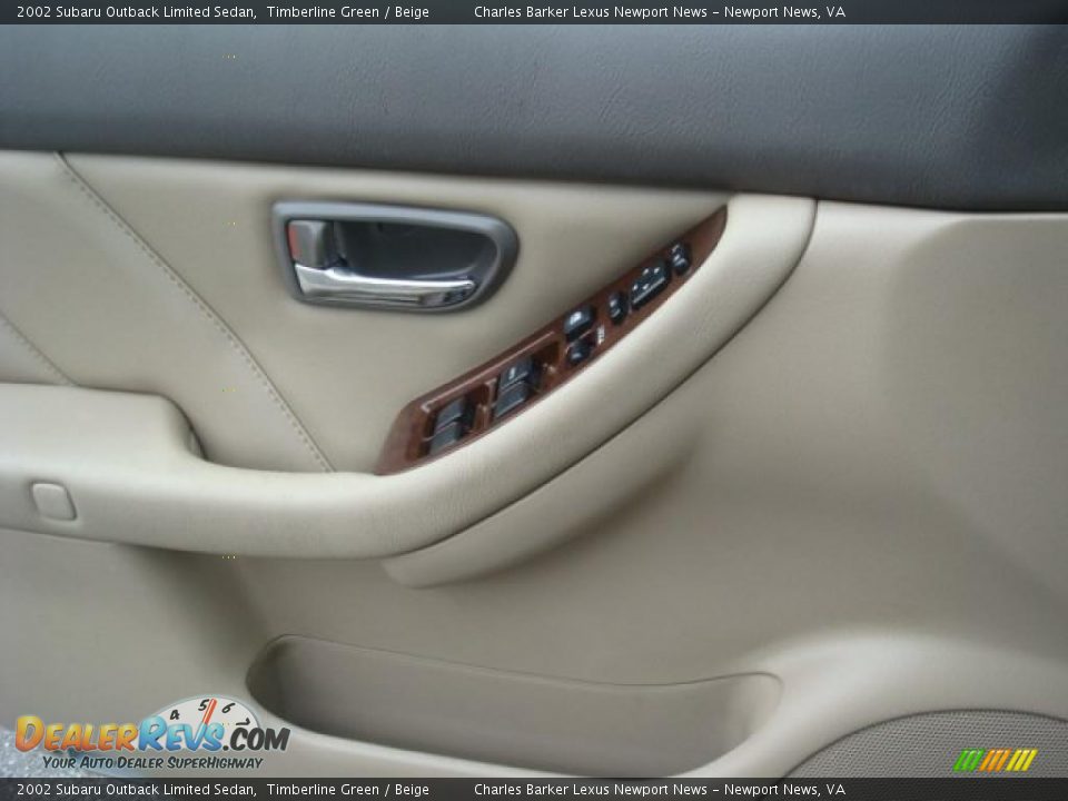 2002 Subaru Outback Limited Sedan Timberline Green / Beige Photo #14