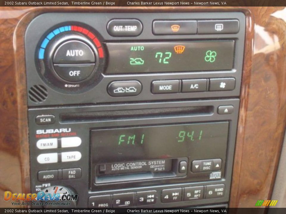 2002 Subaru Outback Limited Sedan Timberline Green / Beige Photo #16