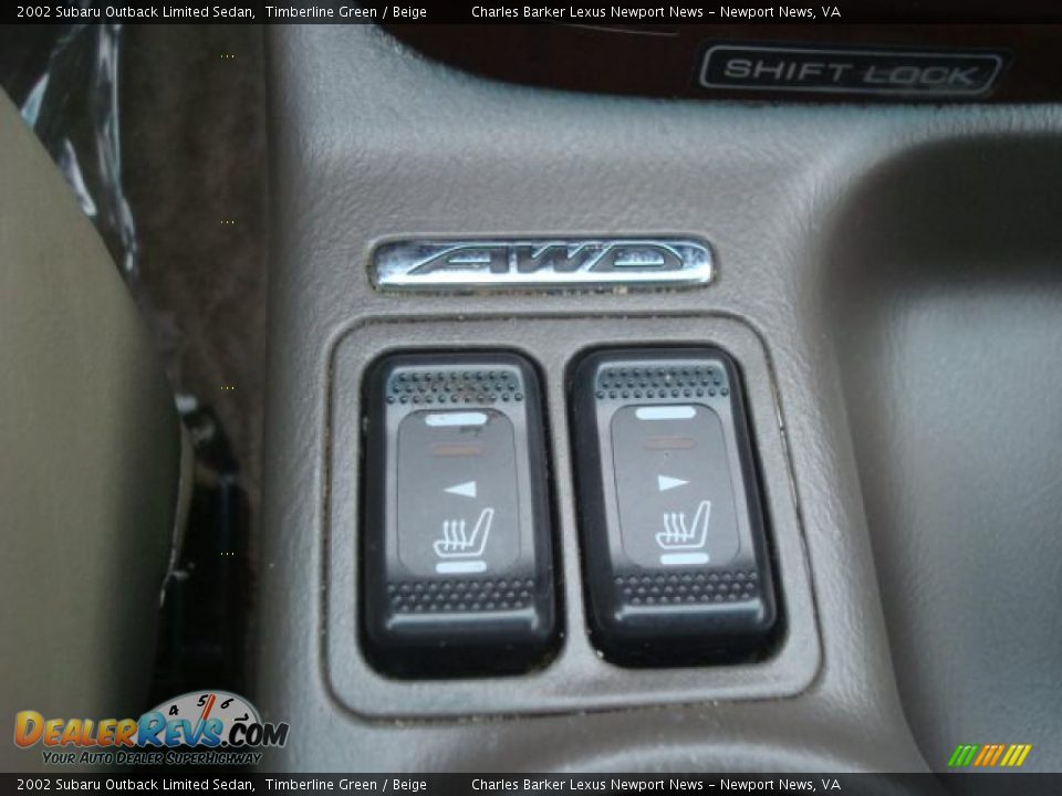 2002 Subaru Outback Limited Sedan Timberline Green / Beige Photo #18