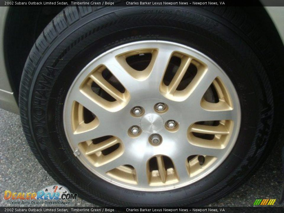 2002 Subaru Outback Limited Sedan Timberline Green / Beige Photo #20