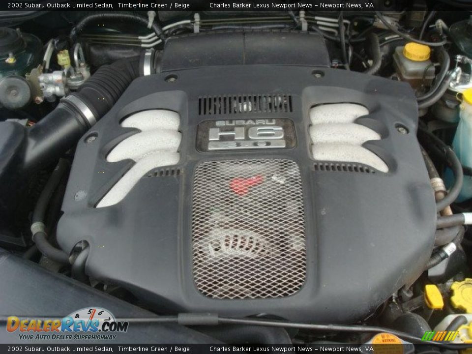 2002 Subaru Outback Limited Sedan Timberline Green / Beige Photo #22