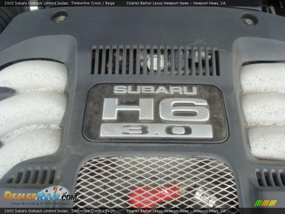 2002 Subaru Outback Limited Sedan Timberline Green / Beige Photo #23