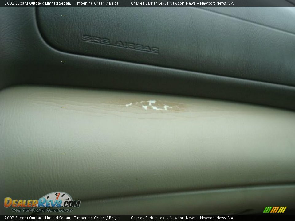 2002 Subaru Outback Limited Sedan Timberline Green / Beige Photo #26