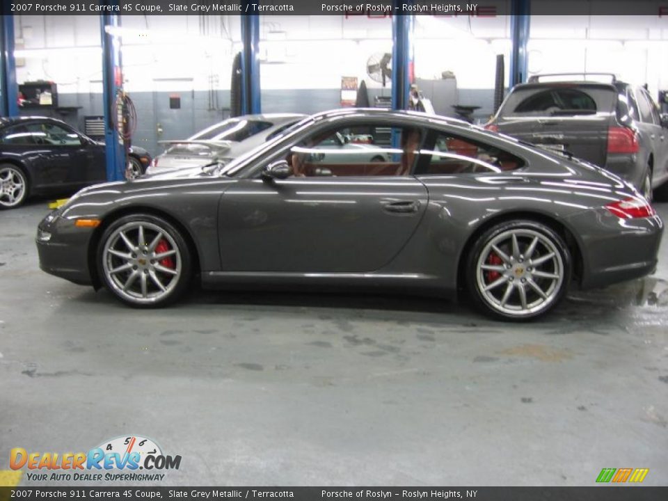 2007 Porsche 911 Carrera 4S Coupe Slate Grey Metallic / Terracotta Photo #3