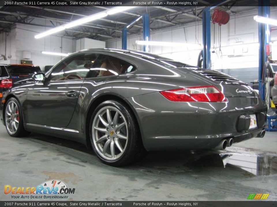 2007 Porsche 911 Carrera 4S Coupe Slate Grey Metallic / Terracotta Photo #4