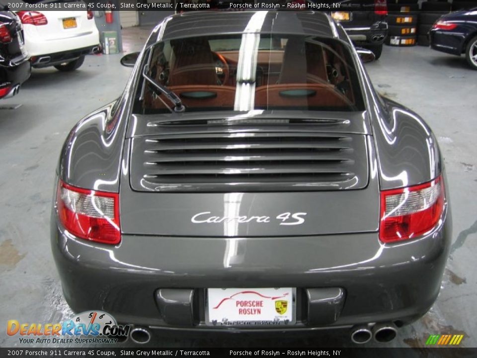 2007 Porsche 911 Carrera 4S Coupe Slate Grey Metallic / Terracotta Photo #5