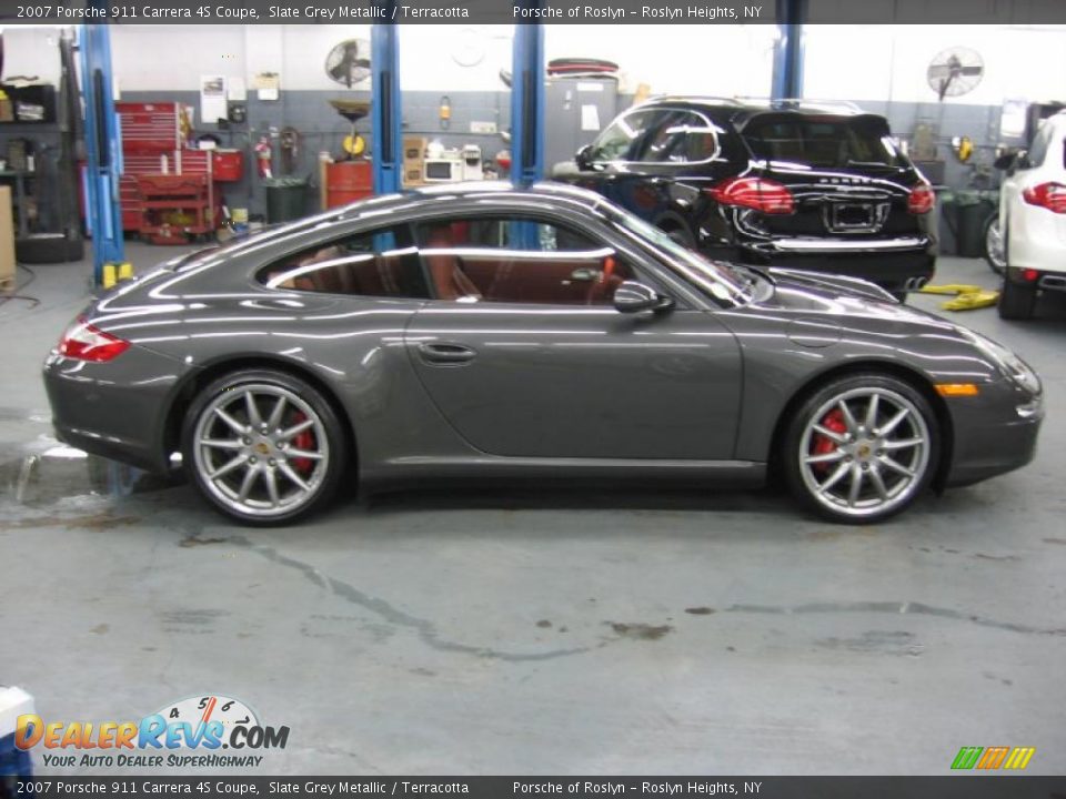 2007 Porsche 911 Carrera 4S Coupe Slate Grey Metallic / Terracotta Photo #7