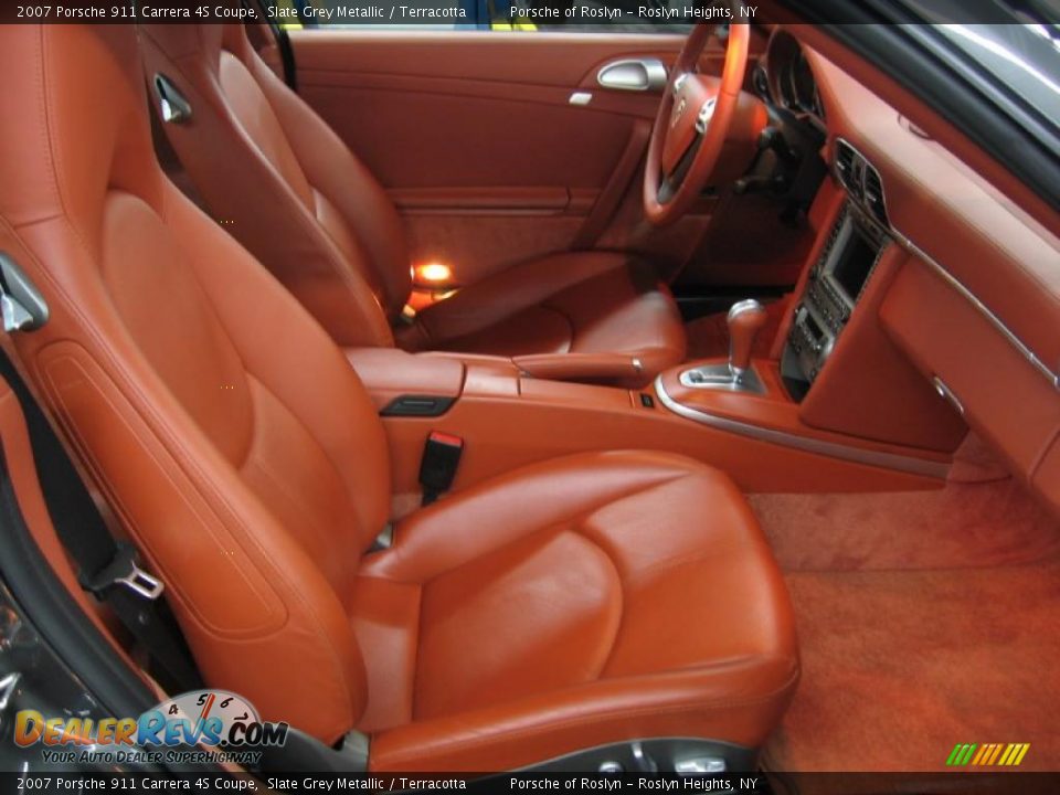 Terracotta Interior - 2007 Porsche 911 Carrera 4S Coupe Photo #14