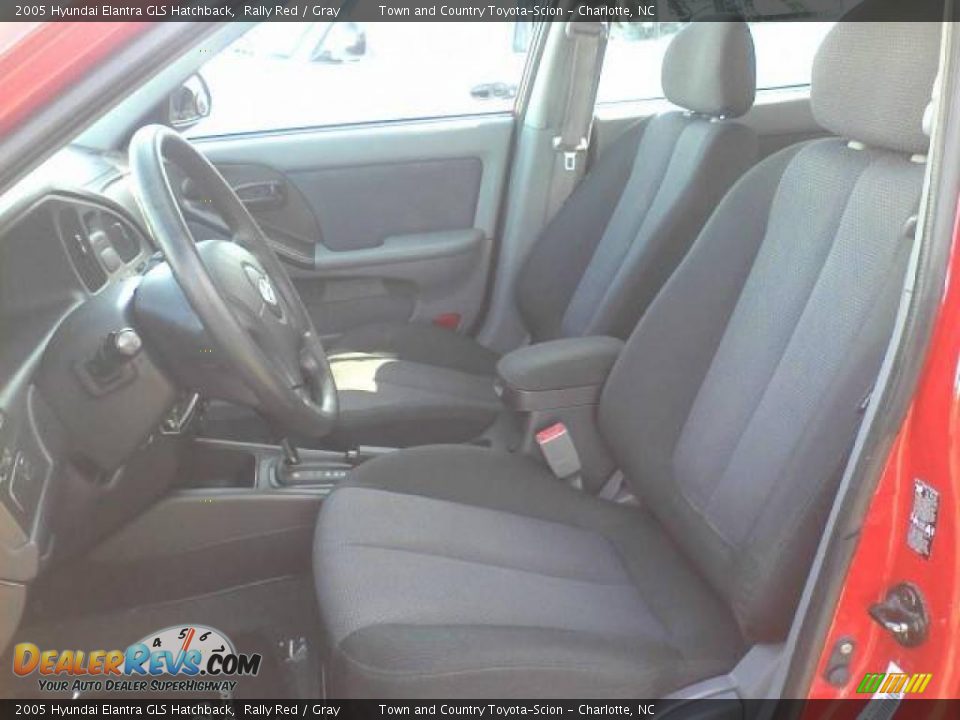 2005 Hyundai Elantra GLS Hatchback Rally Red / Gray Photo #6