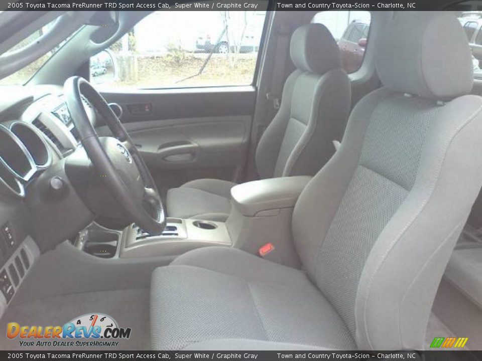 2005 Toyota Tacoma PreRunner TRD Sport Access Cab Super White / Graphite Gray Photo #6