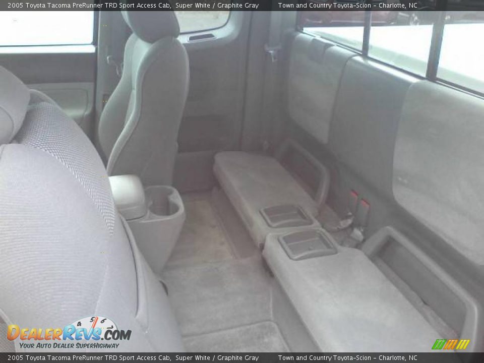 2005 Toyota Tacoma PreRunner TRD Sport Access Cab Super White / Graphite Gray Photo #7