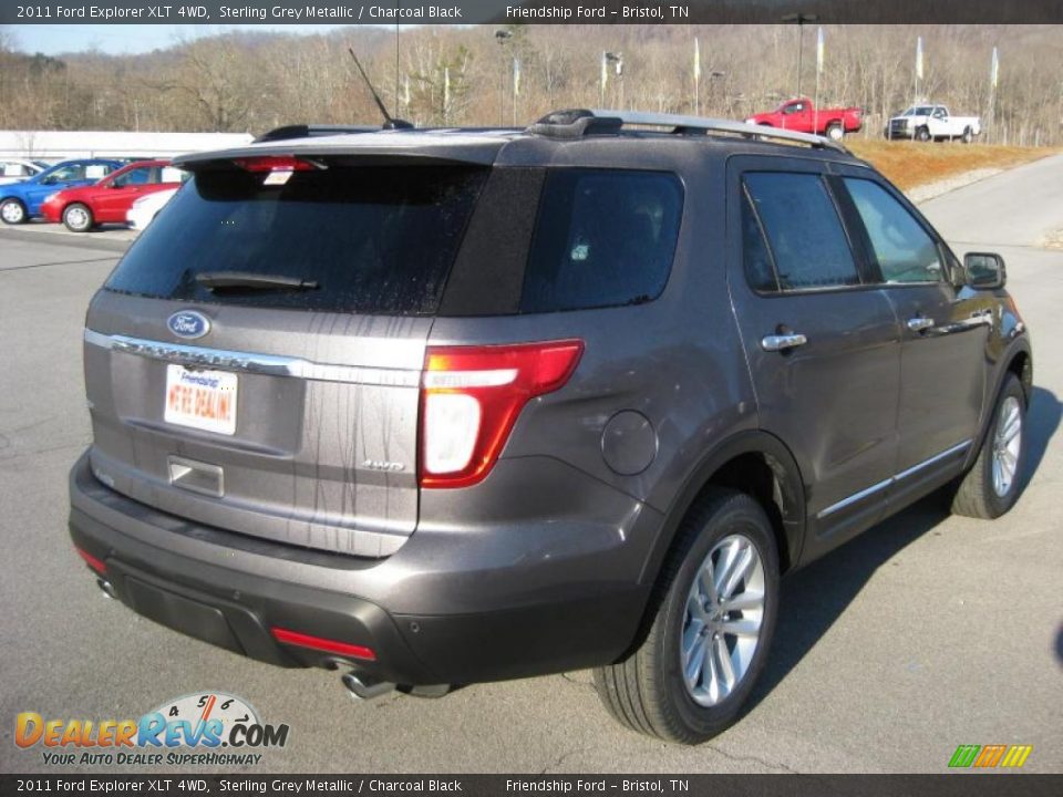 2011 Ford Explorer XLT 4WD Sterling Grey Metallic / Charcoal Black Photo #6