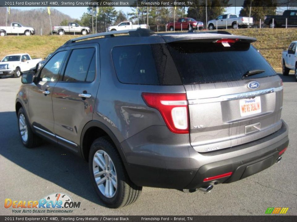 2011 Ford Explorer XLT 4WD Sterling Grey Metallic / Charcoal Black Photo #8