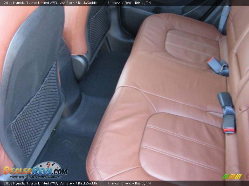 Black Saddle Interior 2011 Hyundai Tucson Limited Awd