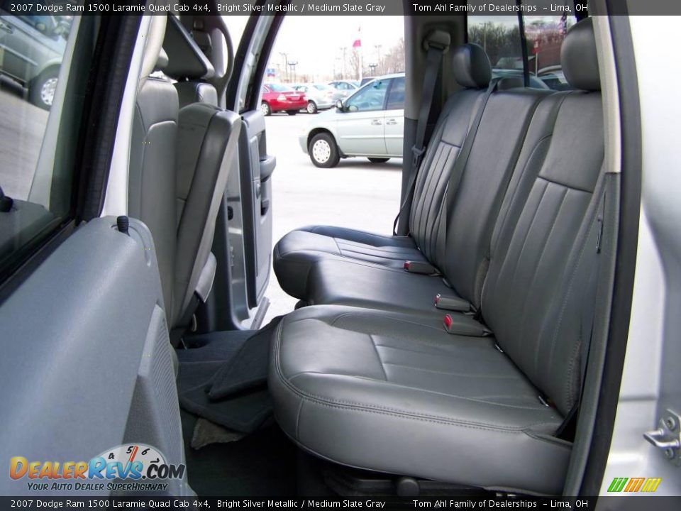 2007 Dodge Ram 1500 Laramie Quad Cab 4x4 Bright Silver Metallic / Medium Slate Gray Photo #11