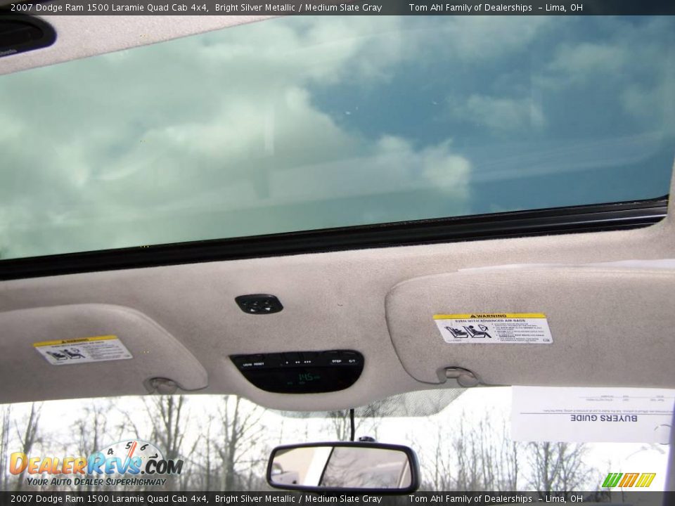 2007 Dodge Ram 1500 Laramie Quad Cab 4x4 Bright Silver Metallic / Medium Slate Gray Photo #15