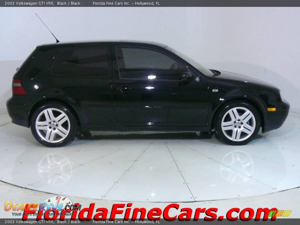 2003 Volkswagen GTI VR6 Black / Black Photo #4