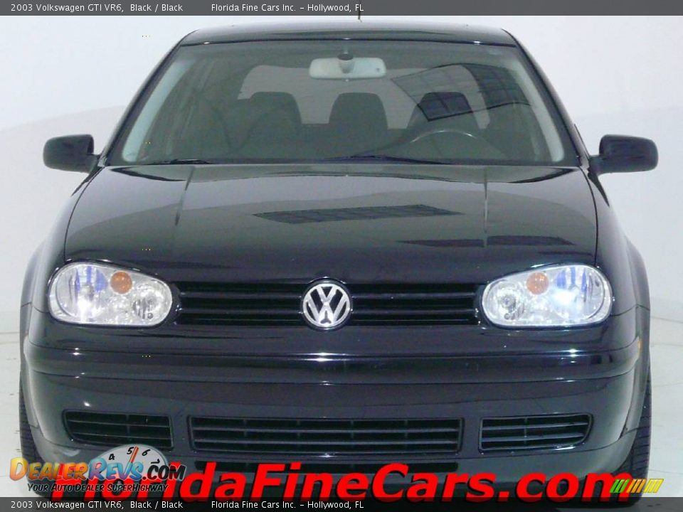 2003 Volkswagen GTI VR6 Black / Black Photo #5